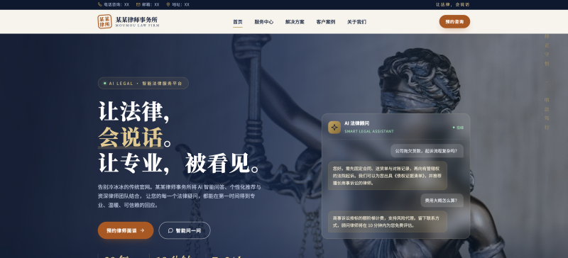 法律服务机构官网建设方案